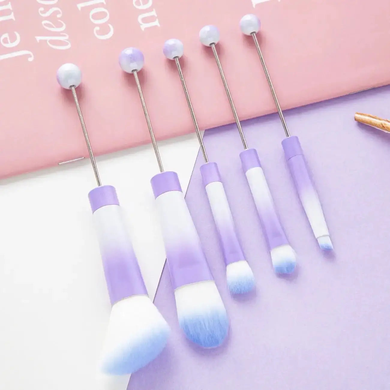 FS101795-Beadable Makeup Brushes -Zoe DIY Wholesale