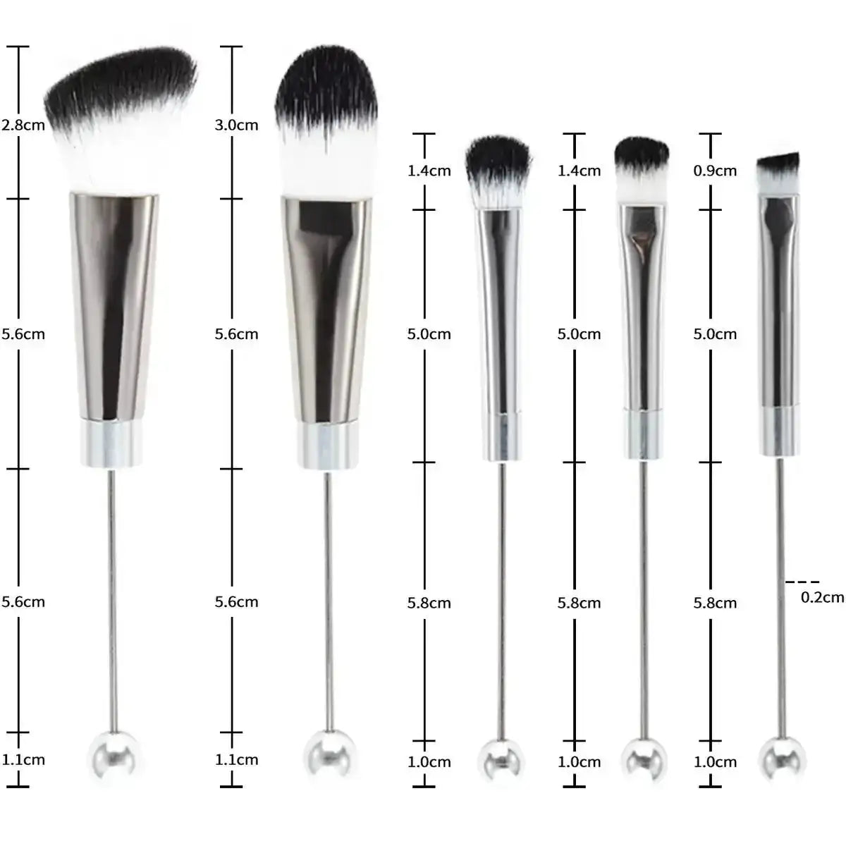 FS101795-Beadable Makeup Brushes -Zoe DIY Wholesale