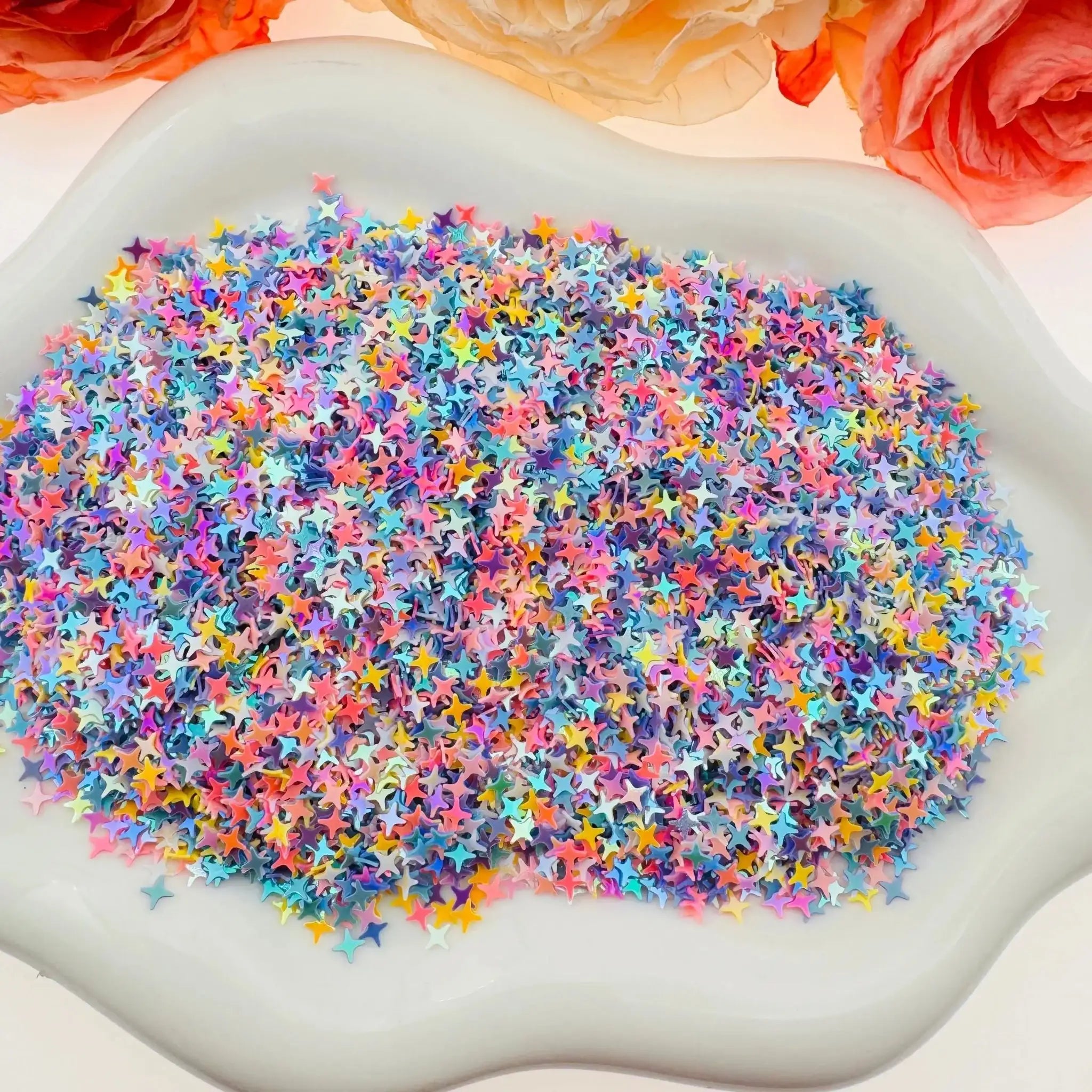 FS101835-Random Mixed Star Flash Chips -Zoe DIY Wholesale