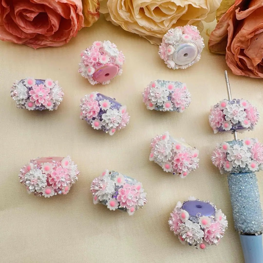 FS10199-17×26mm Flower Sugar Beads -Zoe DIY Wholesale