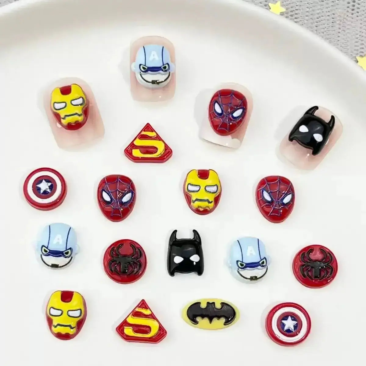 FS10219-Superhero Nail Art Stickers -Zoe DIY Wholesale