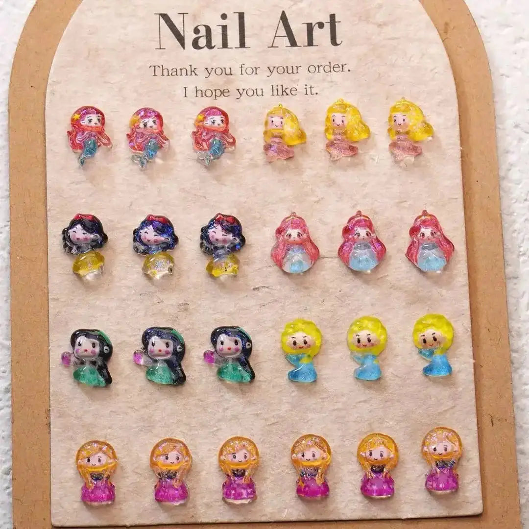 FS10222-Princess Nail Stickers -Zoe DIY Wholesale