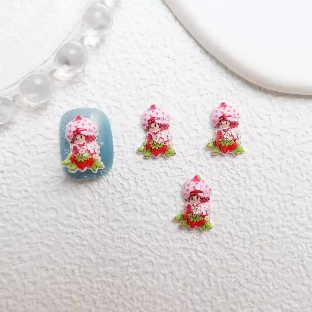 FS10223-Strawberry Girl Nail Stickers -Zoe DIY Wholesale