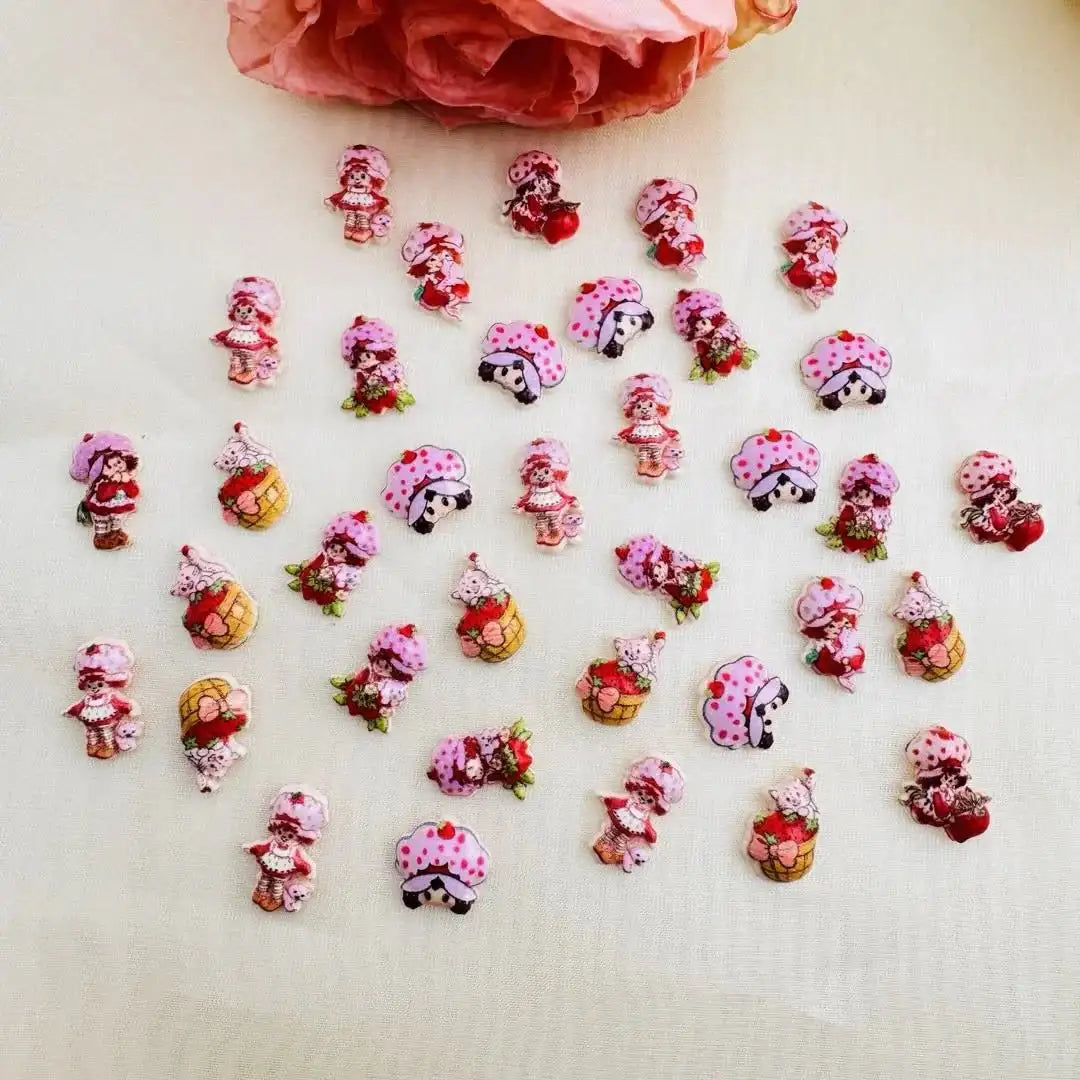 FS10223-Strawberry Girl Nail Stickers -Zoe DIY Wholesale