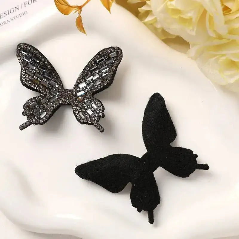 FS10224-Full Diamond Butterfly Fabric Patch -Zoe DIY Wholesale