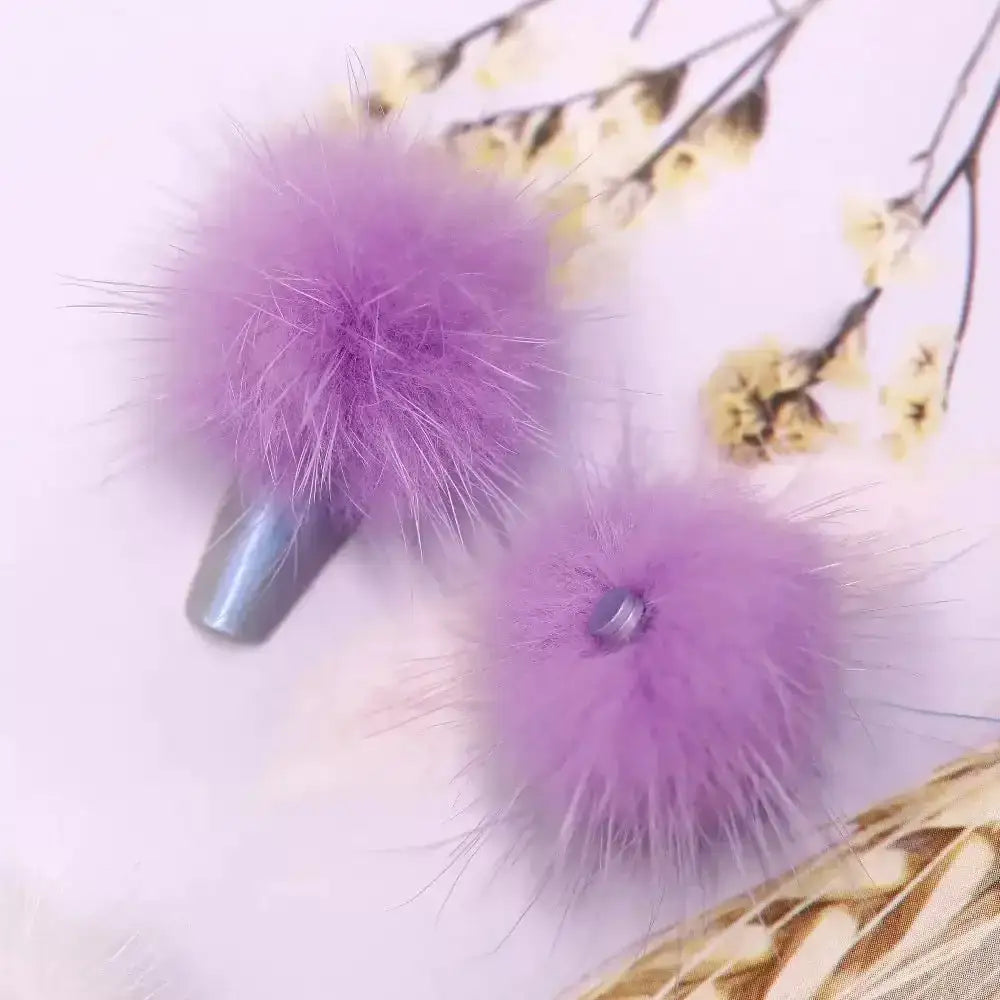 FS10230-Random Mixed PomPom Nail Charms -Zoe DIY Wholesale