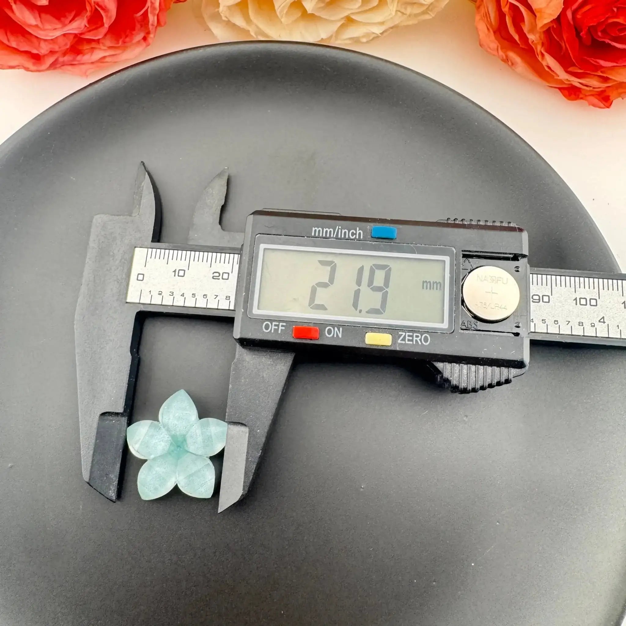 FS102311-About 22mm Flower Resin Patch -Zoe DIY Wholesale