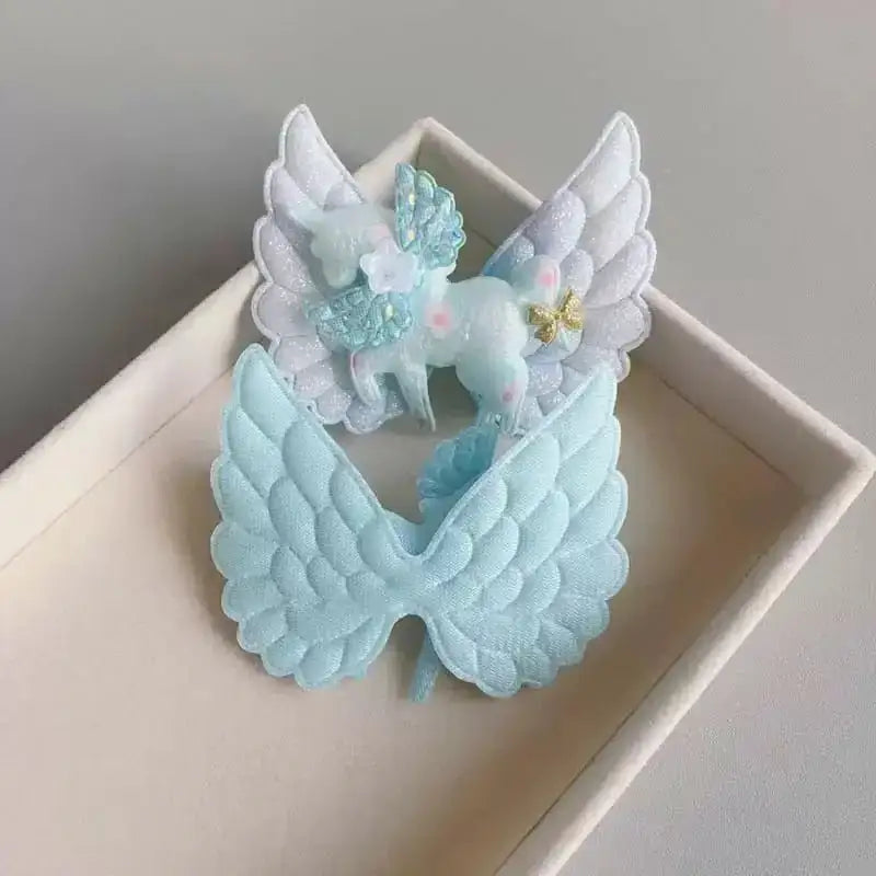 FS10242-Mixed Color Unicorn Angel Wings Fabric Patch -Zoe DIY Wholesale