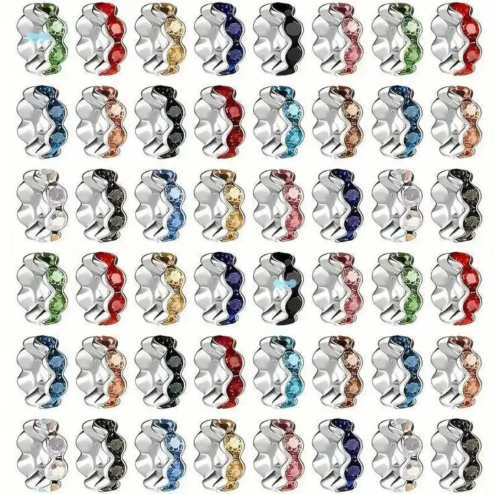FS10252-12mm Wave Spacers Fit For Beadable Pens Jewelry Making -Zoe DIY Wholesale