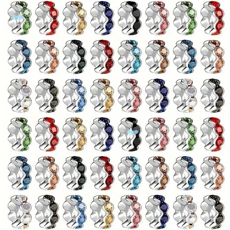FS10252-12mm Wave Spacers Fit For Beadable Pens Jewelry Making -Zoe DIY Wholesale