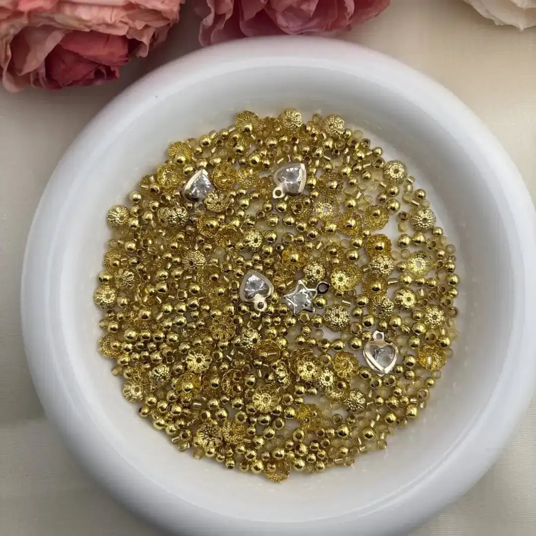 FS10330-Mixed Gold Spacer Beads -Zoe DIY Wholesale