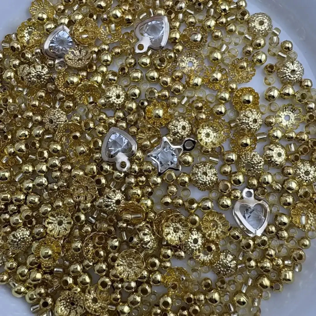 FS10330-Mixed Gold Spacer Beads -Zoe DIY Wholesale