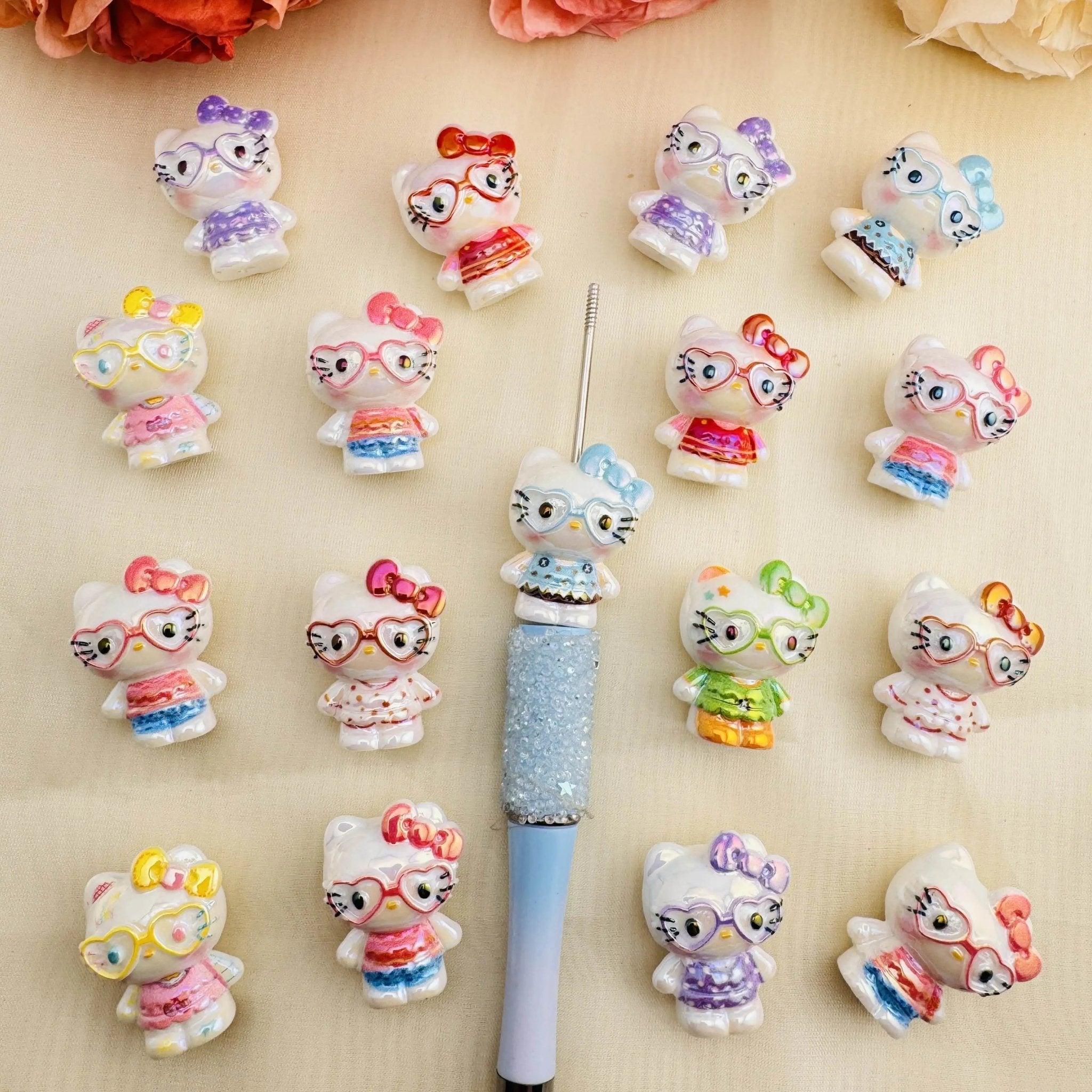 FS10361-20*27mm HK UV Coating Resin Beads For Keychain Beadable Pens Making -Zoe DIY Wholesale
