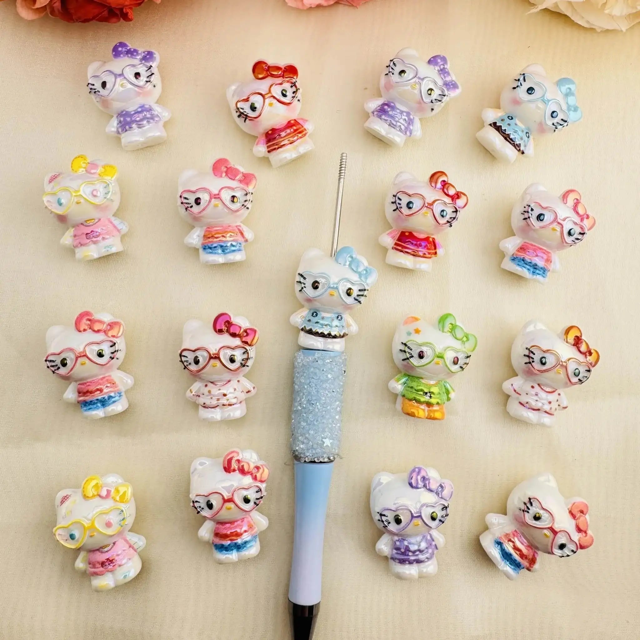 FS10361-20*27mm HK UV Coating Resin Beads For Keychain Beadable Pens Making -Zoe DIY Wholesale