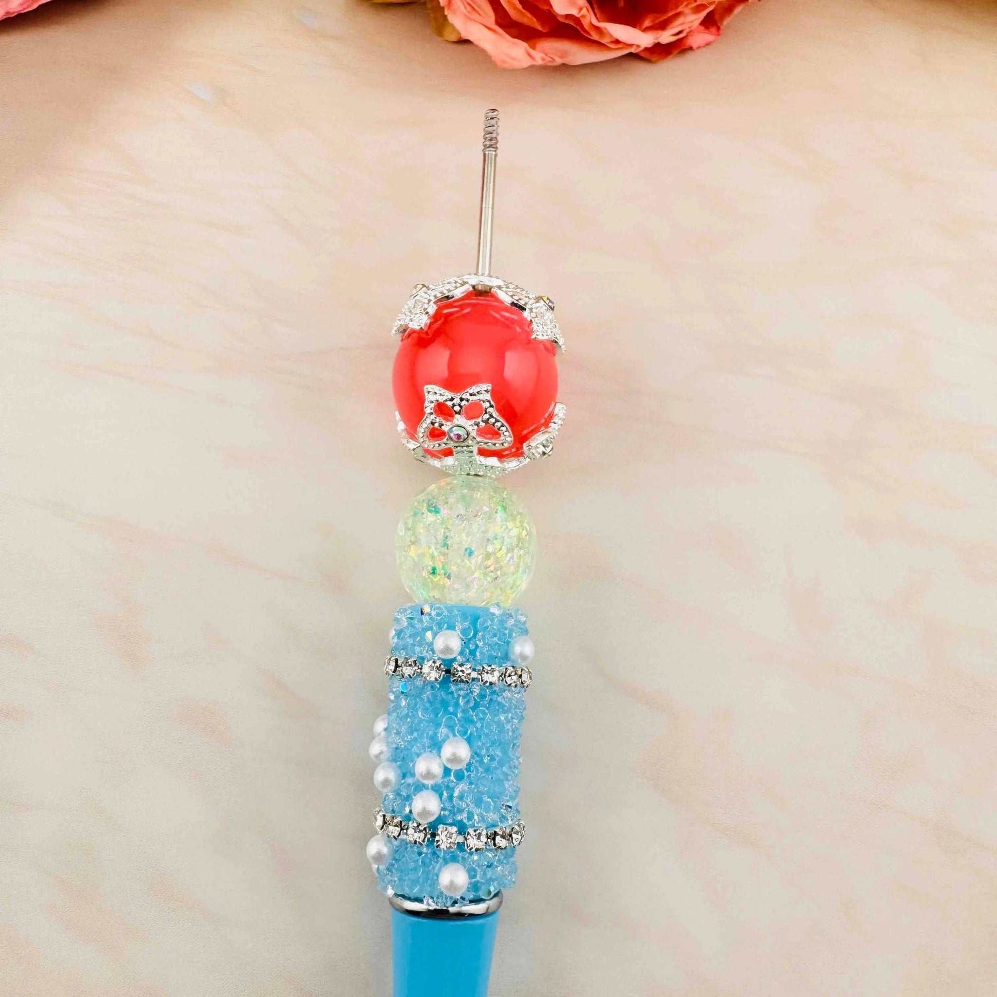 FS10363-19mm Rhinestone Spacer Fit For Beadable Pens -Zoe DIY Wholesale