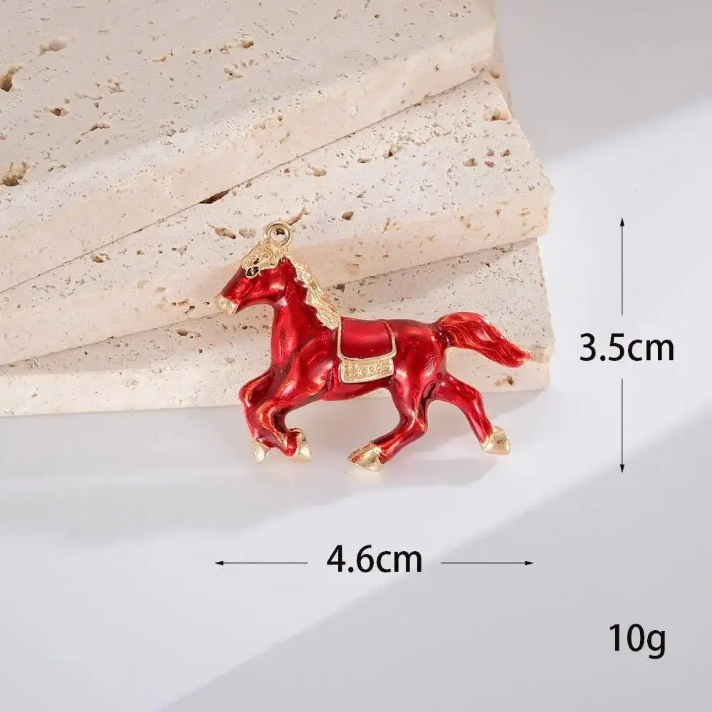 FS10386-4.6×3.5cm Horse Alloy Patch For Making Fancy Beads -Zoe DIY Wholesale