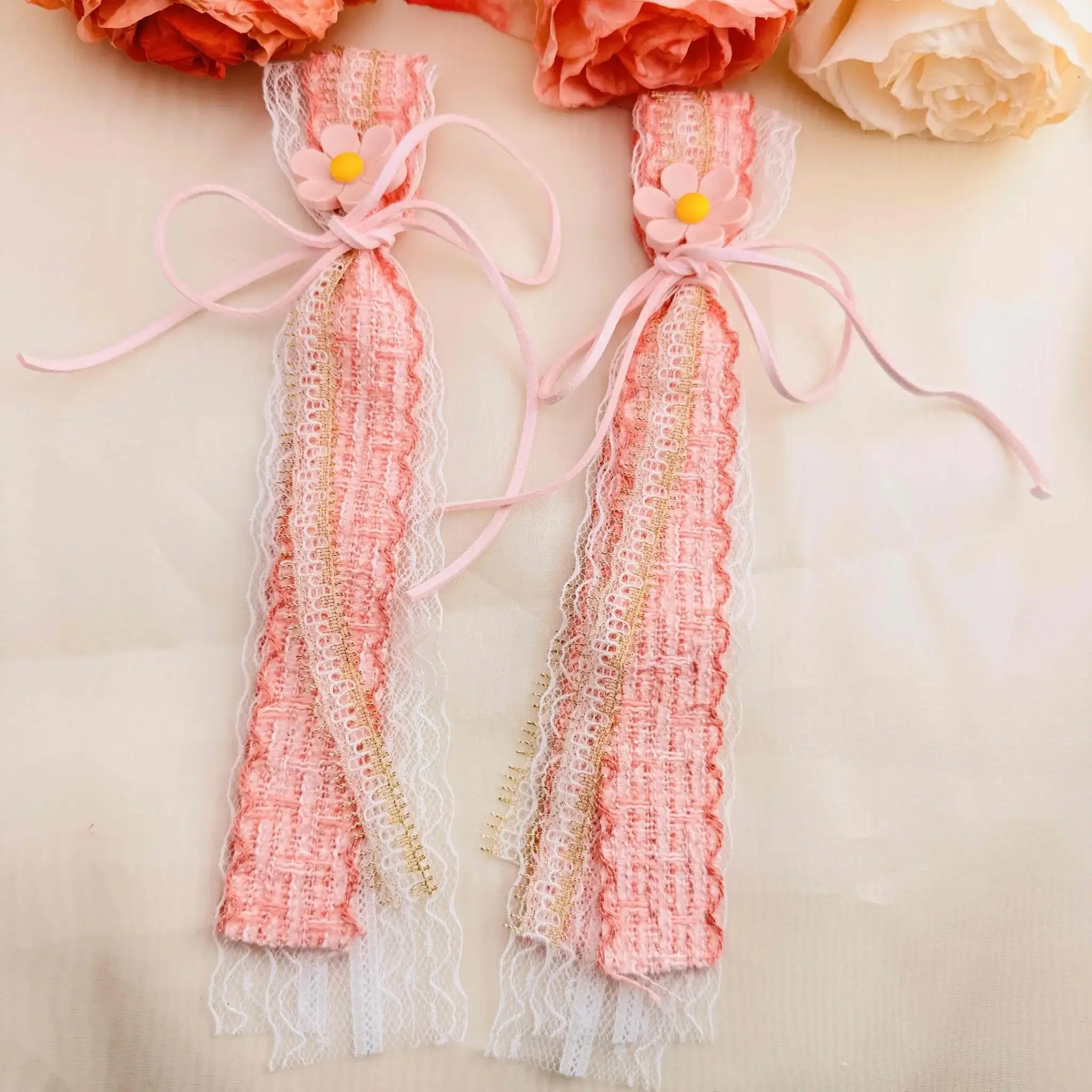 FS10396-Dasiy Miu Style Lace Fabric Rope For Making Keychain -Zoe DIY Wholesale