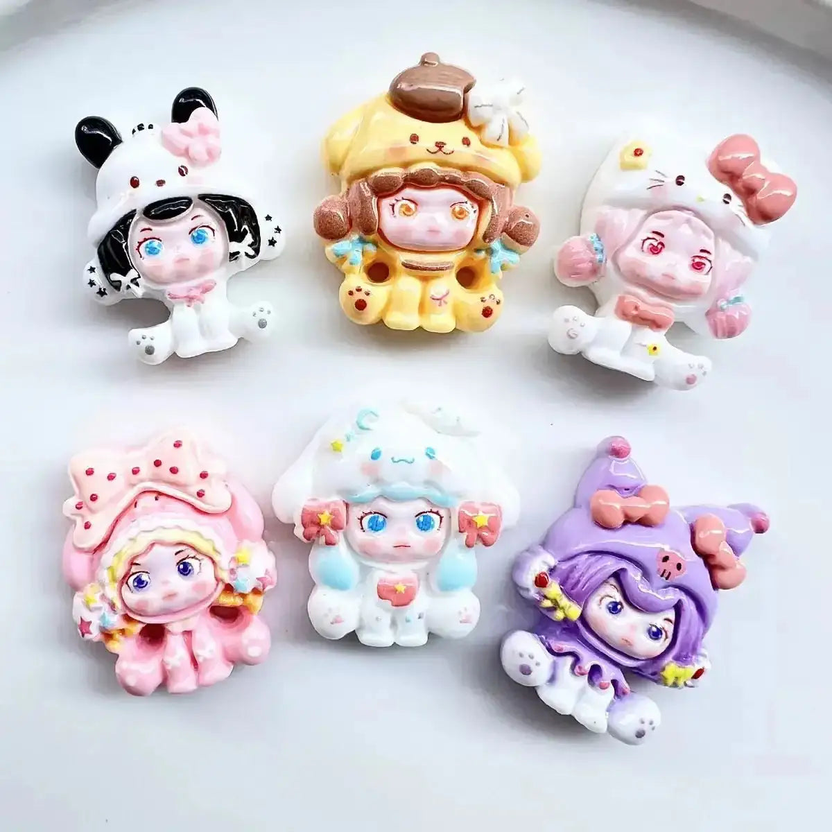 FS10404-About 20×30mm Mixed SP Resin Charms（No Hole） -Zoe DIY Wholesale
