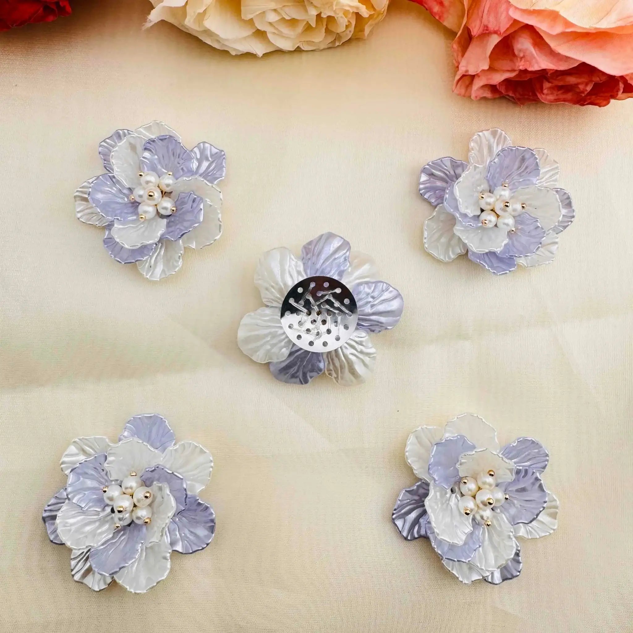 FS10409-Two Layer Flower For Making Fancy Beads -Zoe DIY Wholesale