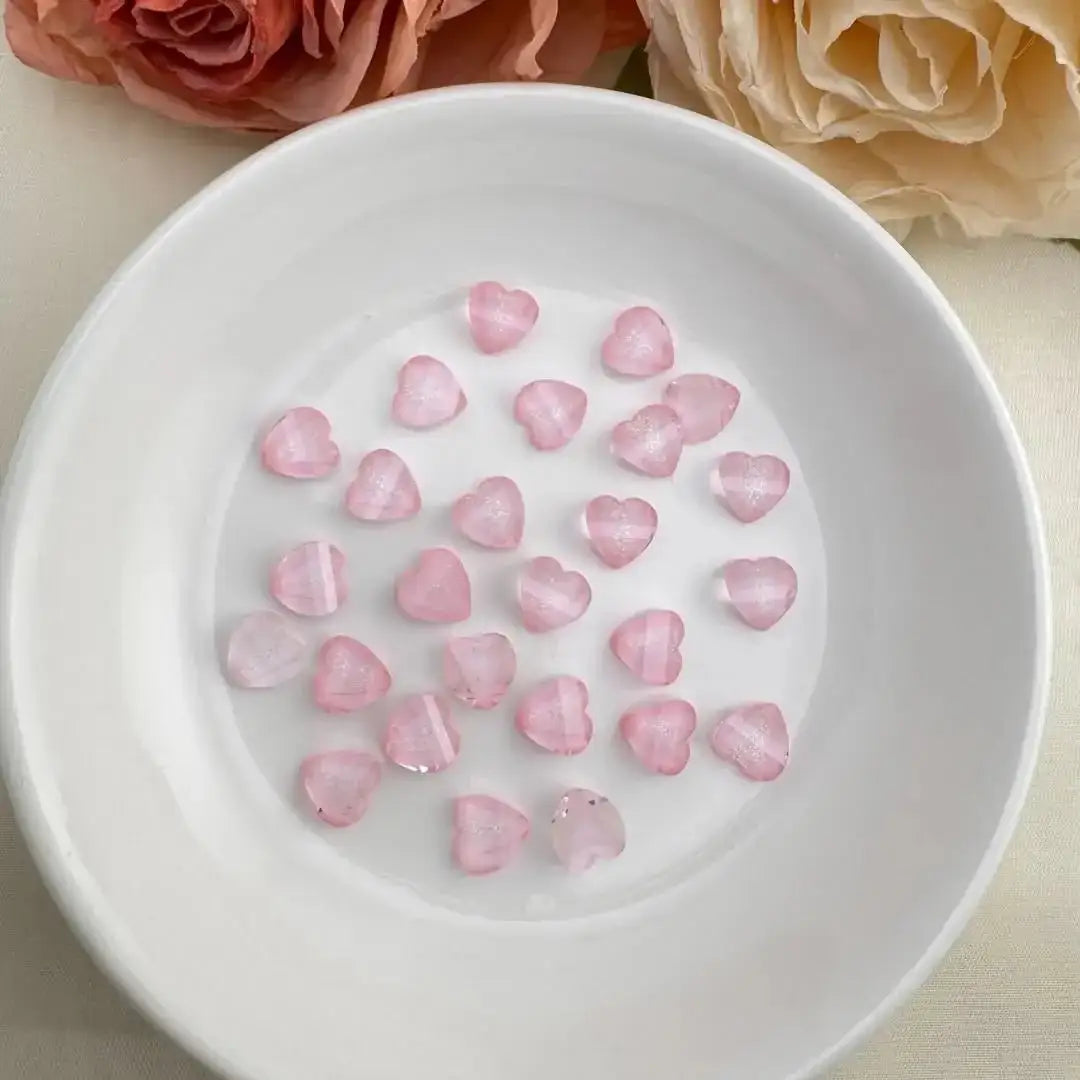 FS10526-8mm Heart Petal Charms -Zoe DIY Wholesale