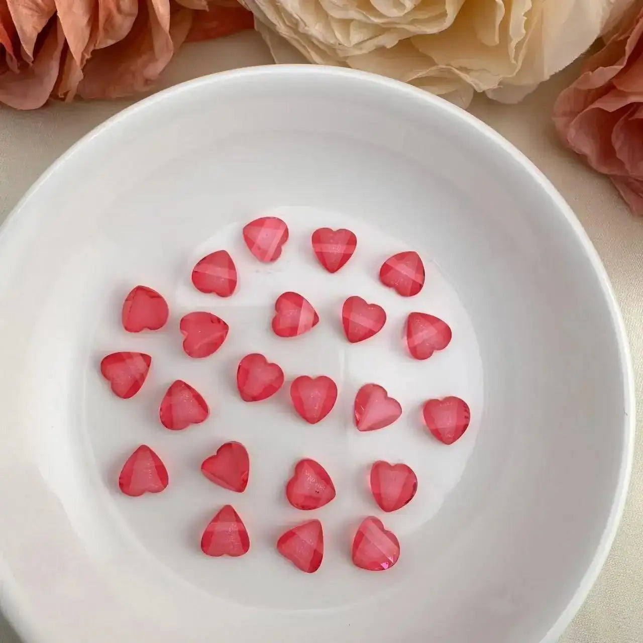 FS10526-8mm Heart Petal Charms -Zoe DIY Wholesale