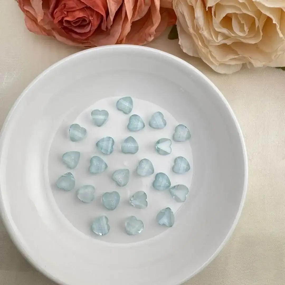 FS10526-8mm Heart Petal Charms -Zoe DIY Wholesale
