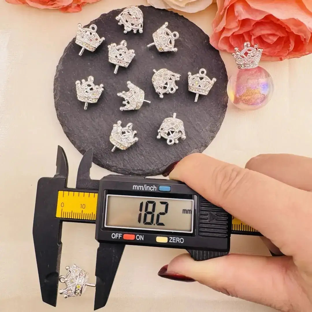 FS10537-14×18mm AB Silver Crown Pin -Zoe DIY Wholesale