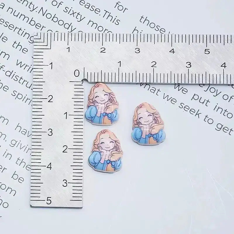 FS10539-Mixed Luminous Princess Nail Charms -Zoe DIY Wholesale