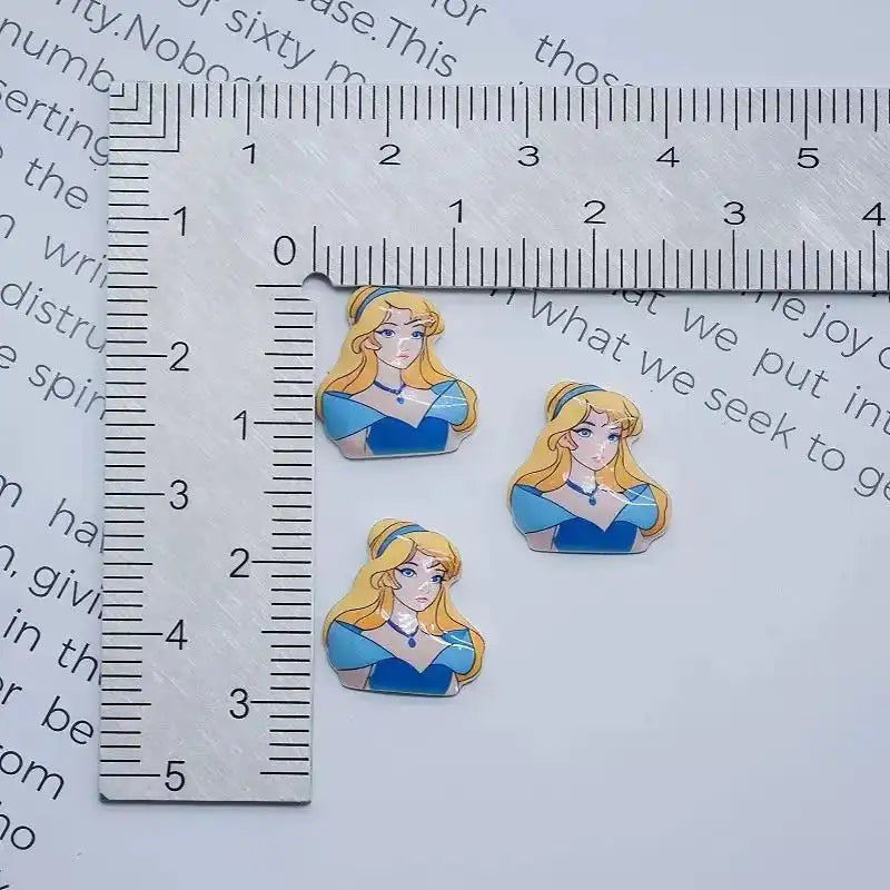 FS10539-Mixed Luminous Princess Nail Charms -Zoe DIY Wholesale