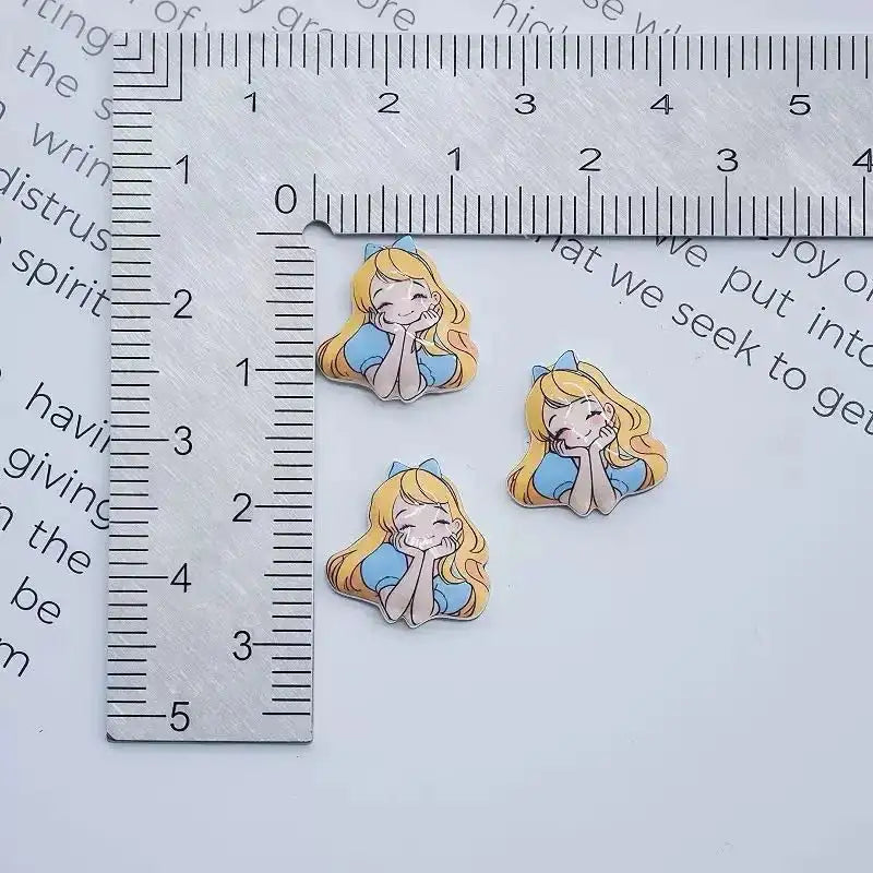 FS10539-Mixed Luminous Princess Nail Charms -Zoe DIY Wholesale