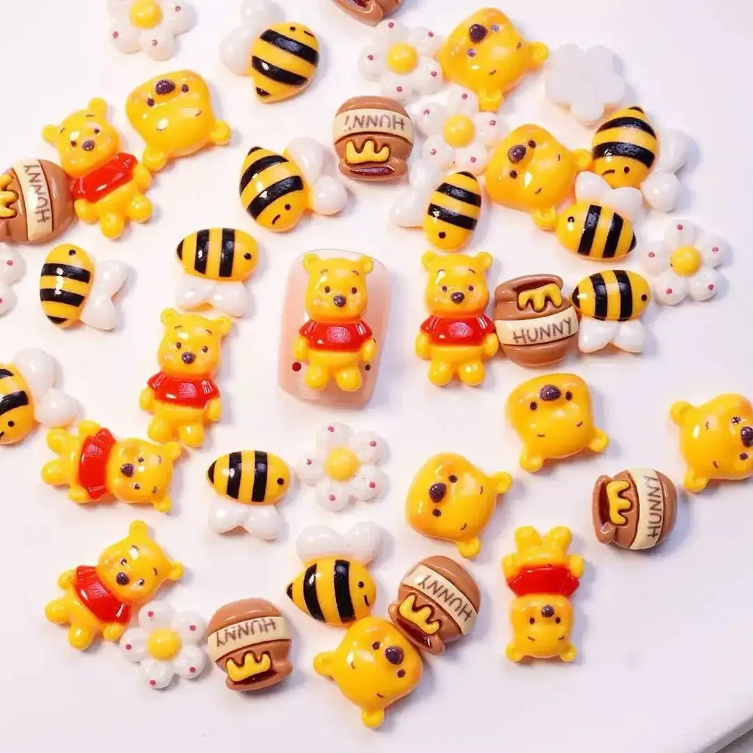 FS10632-Mixed Winne Poosh Nail Charms -Zoe DIY Wholesale