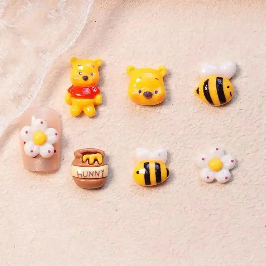 FS10632-Mixed Winne Poosh Nail Charms -Zoe DIY Wholesale