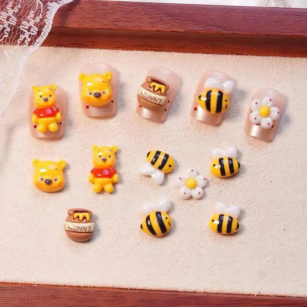 FS10632-Mixed Winne Poosh Nail Charms -Zoe DIY Wholesale