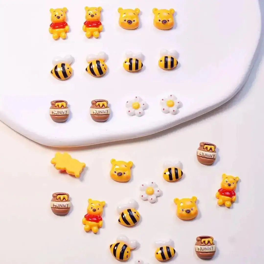 FS10632-Mixed Winne Poosh Nail Charms -Zoe DIY Wholesale