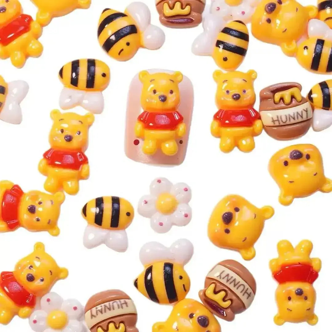 FS10632-Mixed Winne Poosh Nail Charms -Zoe DIY Wholesale