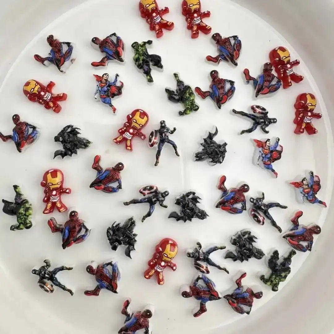 FS10635-Mixed Hero Nail Charms -Zoe DIY Wholesale