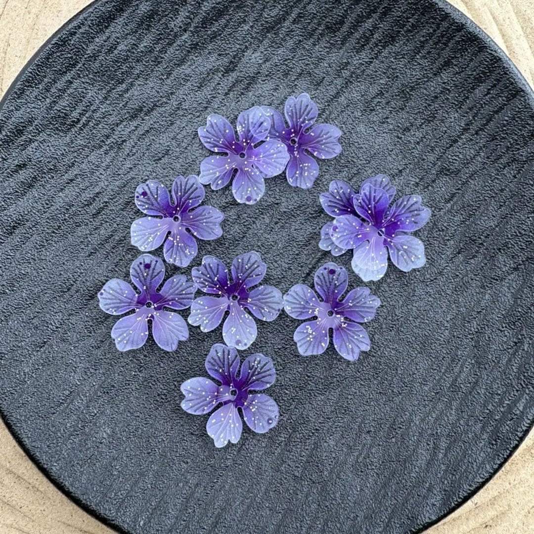 FS10642-26MM Acryilic Flower Pendant -Zoe DIY Wholesale