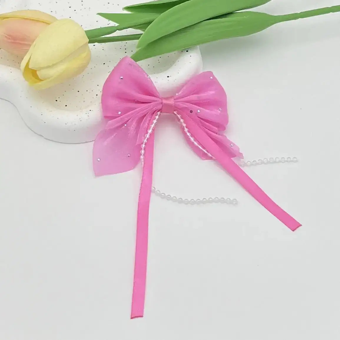 FS10686-Fabric Bow For Making Fancy Beads -Zoe DIY Wholesale