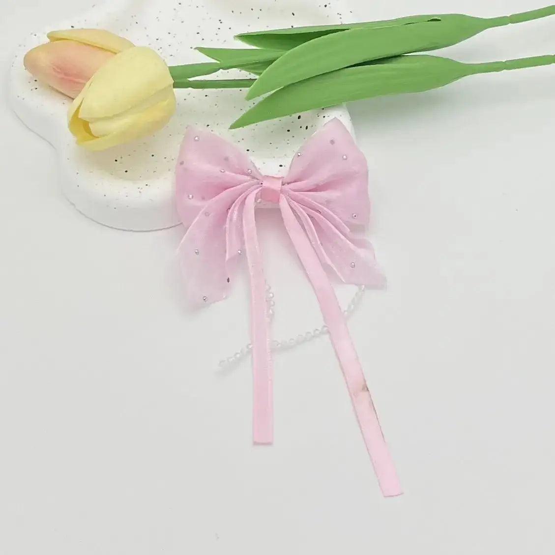 FS10686-Fabric Bow For Making Fancy Beads -Zoe DIY Wholesale