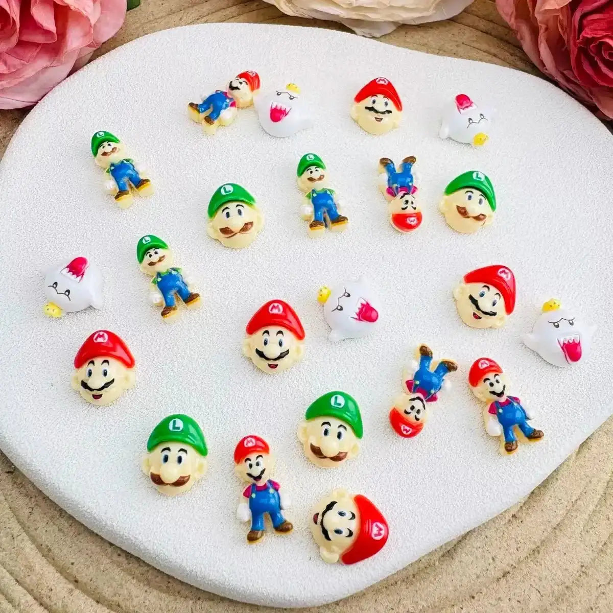 FS10704-Mixed Mario Nail Charms -Zoe DIY Wholesale