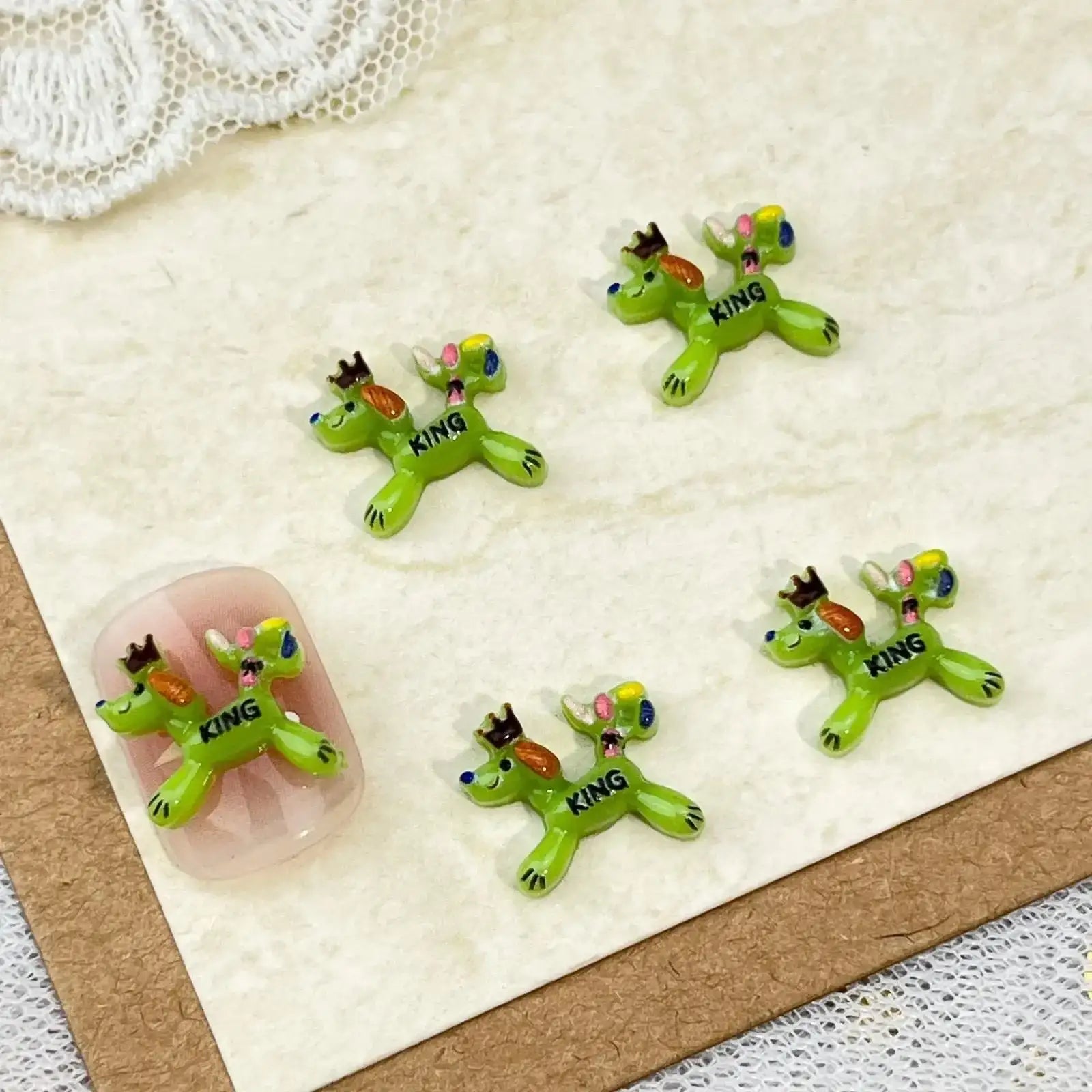 FS10764-Mixed King dog Nail Charms -Zoe DIY Wholesale