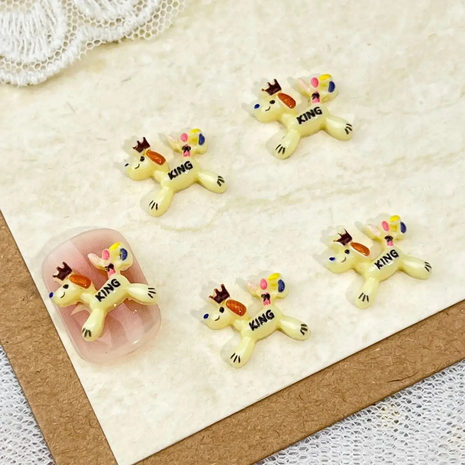 FS10764-Mixed King dog Nail Charms -Zoe DIY Wholesale