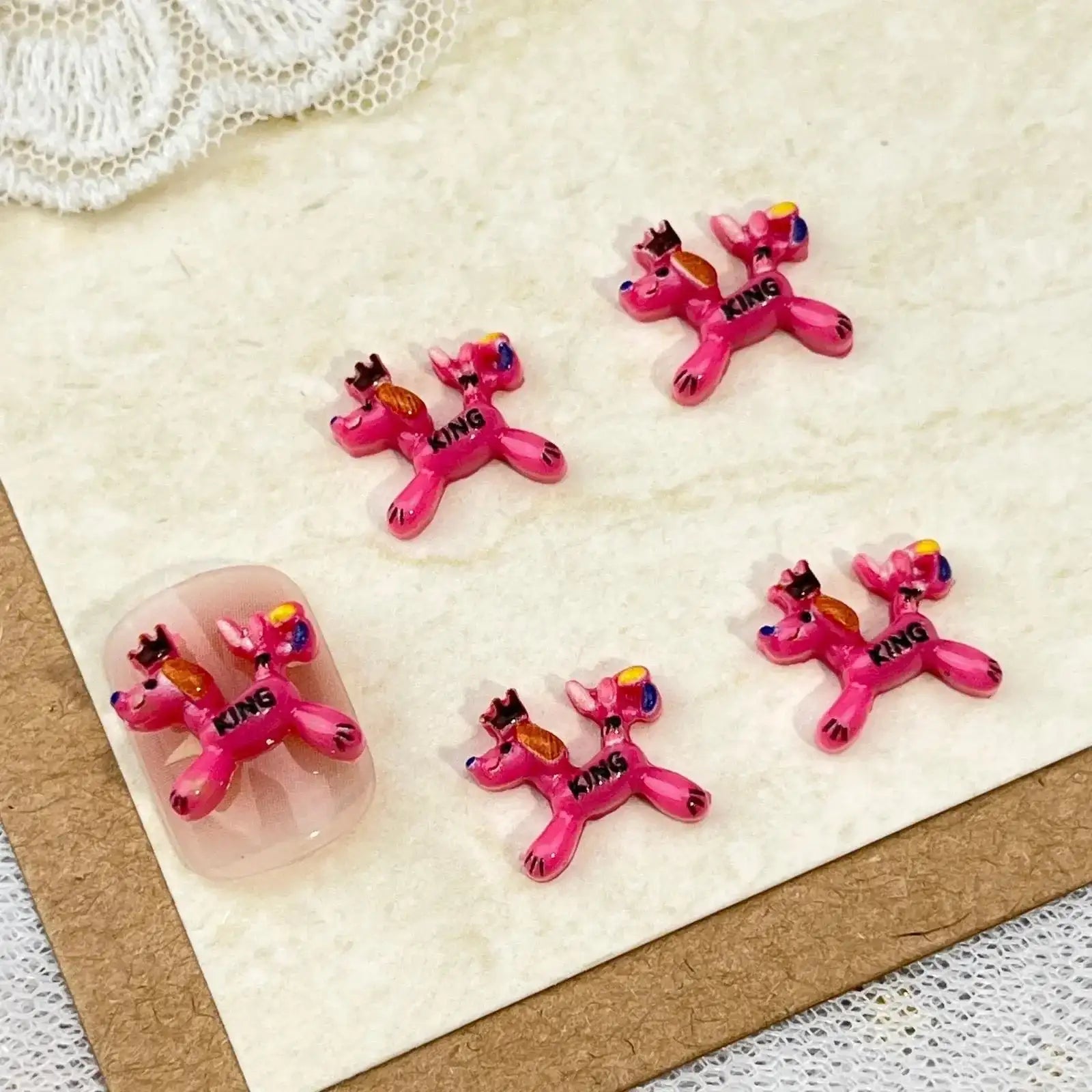 FS10764-Mixed King dog Nail Charms -Zoe DIY Wholesale