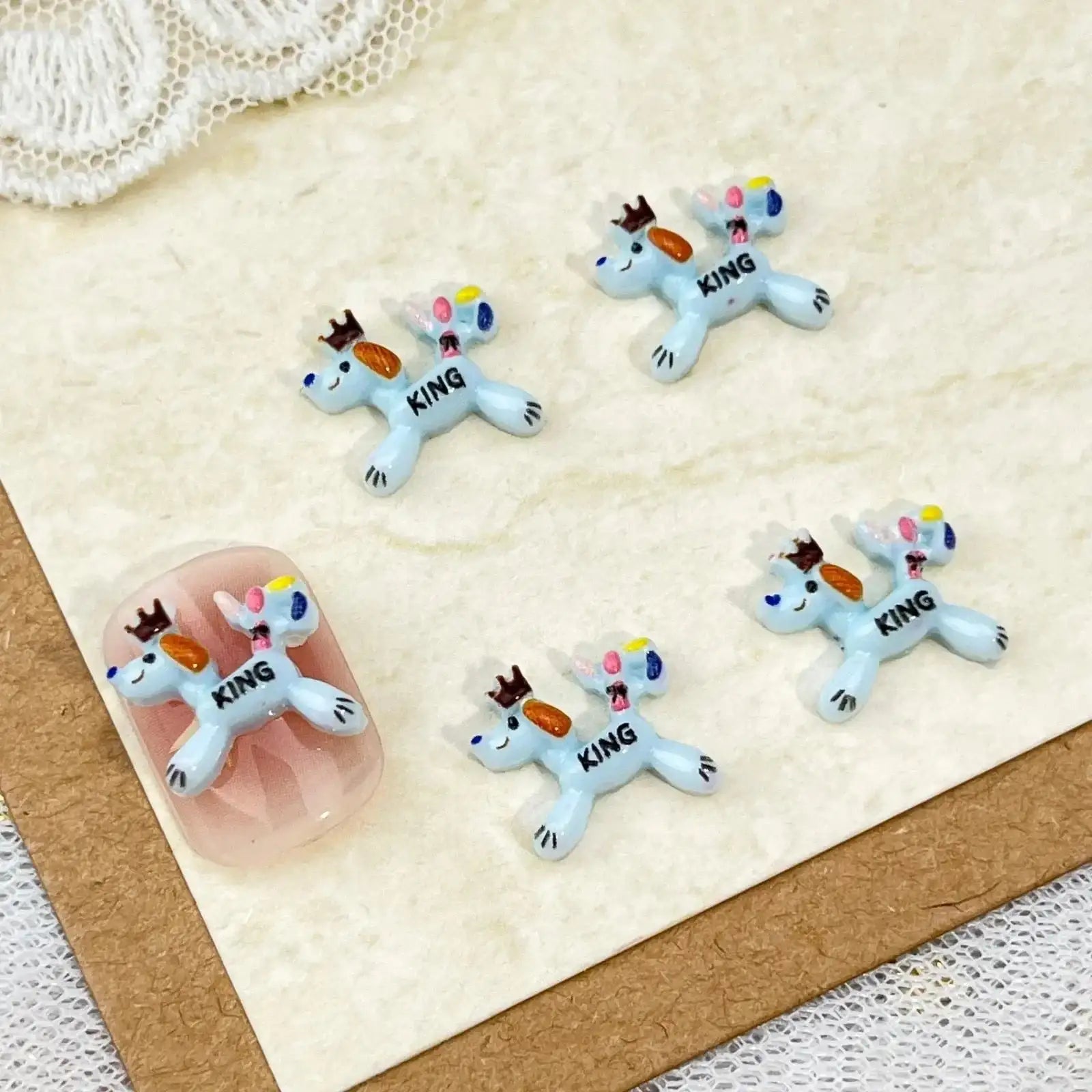 FS10764-Mixed King dog Nail Charms -Zoe DIY Wholesale
