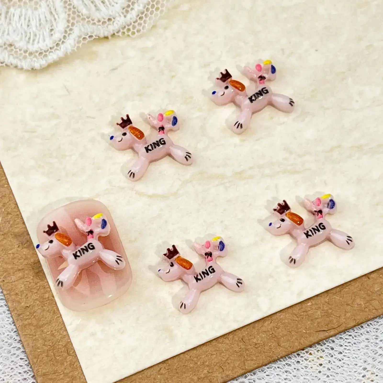 FS10764-Mixed King dog Nail Charms -Zoe DIY Wholesale