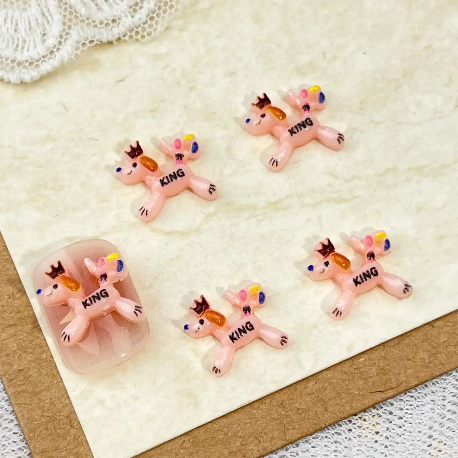 FS10764-Mixed King dog Nail Charms -Zoe DIY Wholesale