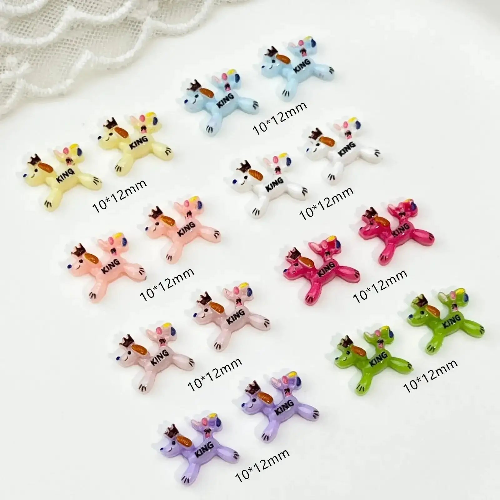 FS10764-Mixed King dog Nail Charms -Zoe DIY Wholesale