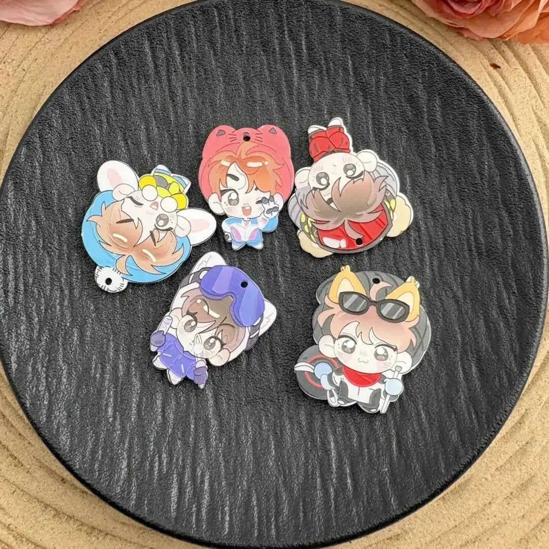 FS10771-Acrylic Anime Chibi Character Pendant -Zoe DIY Wholesale