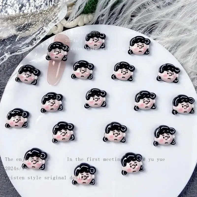 FS10775-Classic Cartoon Character Resin Charms -Zoe DIY Wholesale