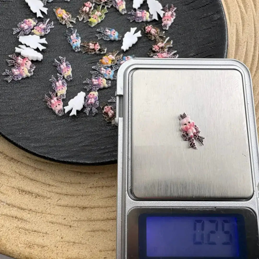 FS10778-8MM Leopard Print Character Acrylic Charms -Zoe DIY Wholesale
